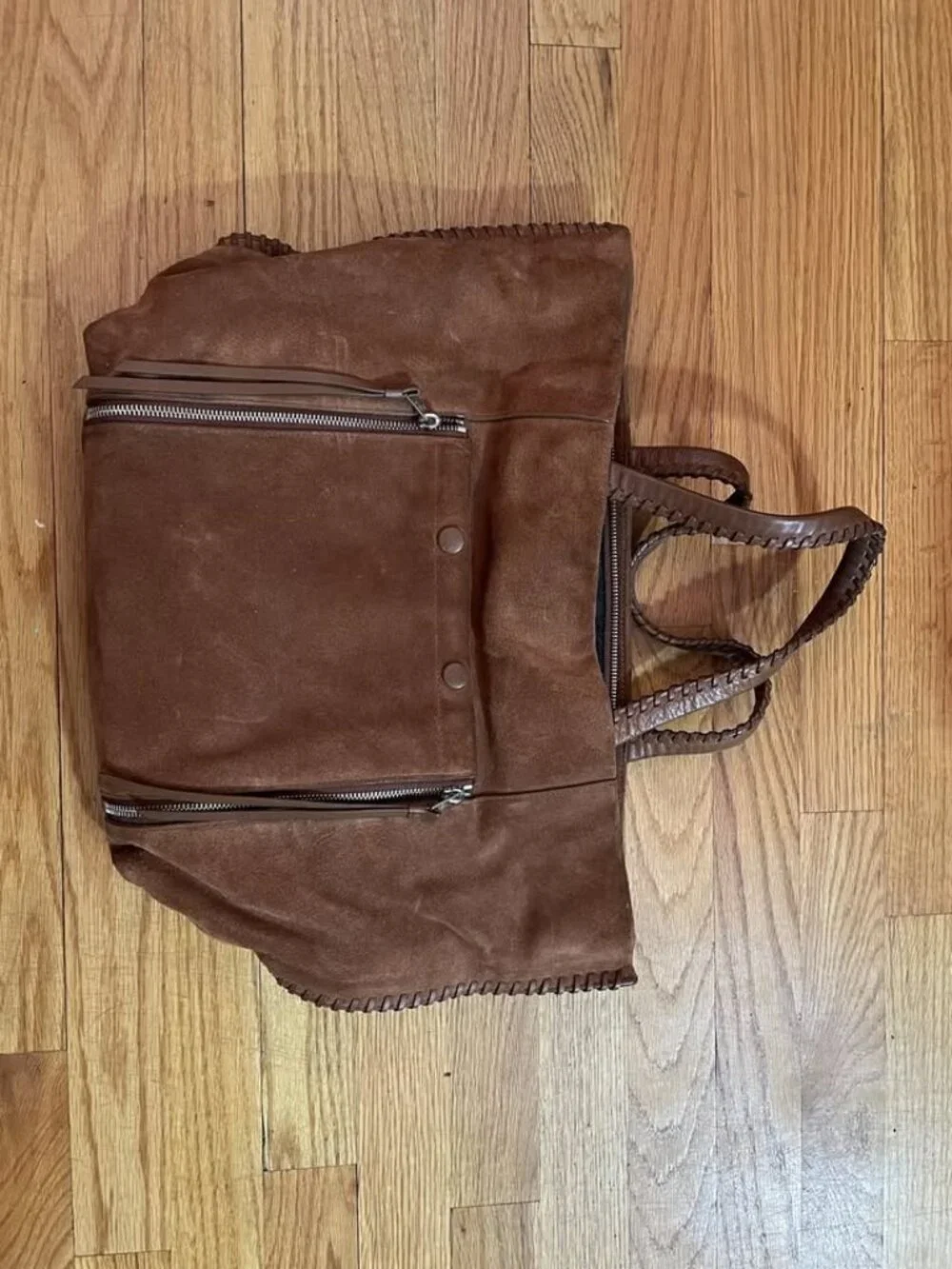 All Saints Suede Tote/Laptop Bag